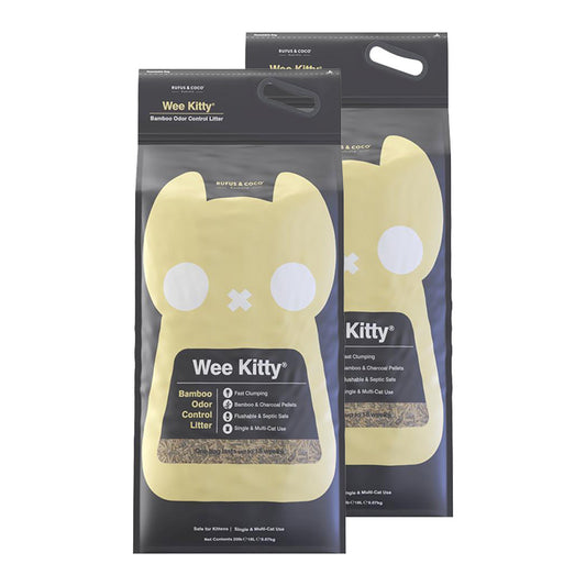 Rufus & Coco Wee Kitty Bamboo Clumping Cat Litter Bundle