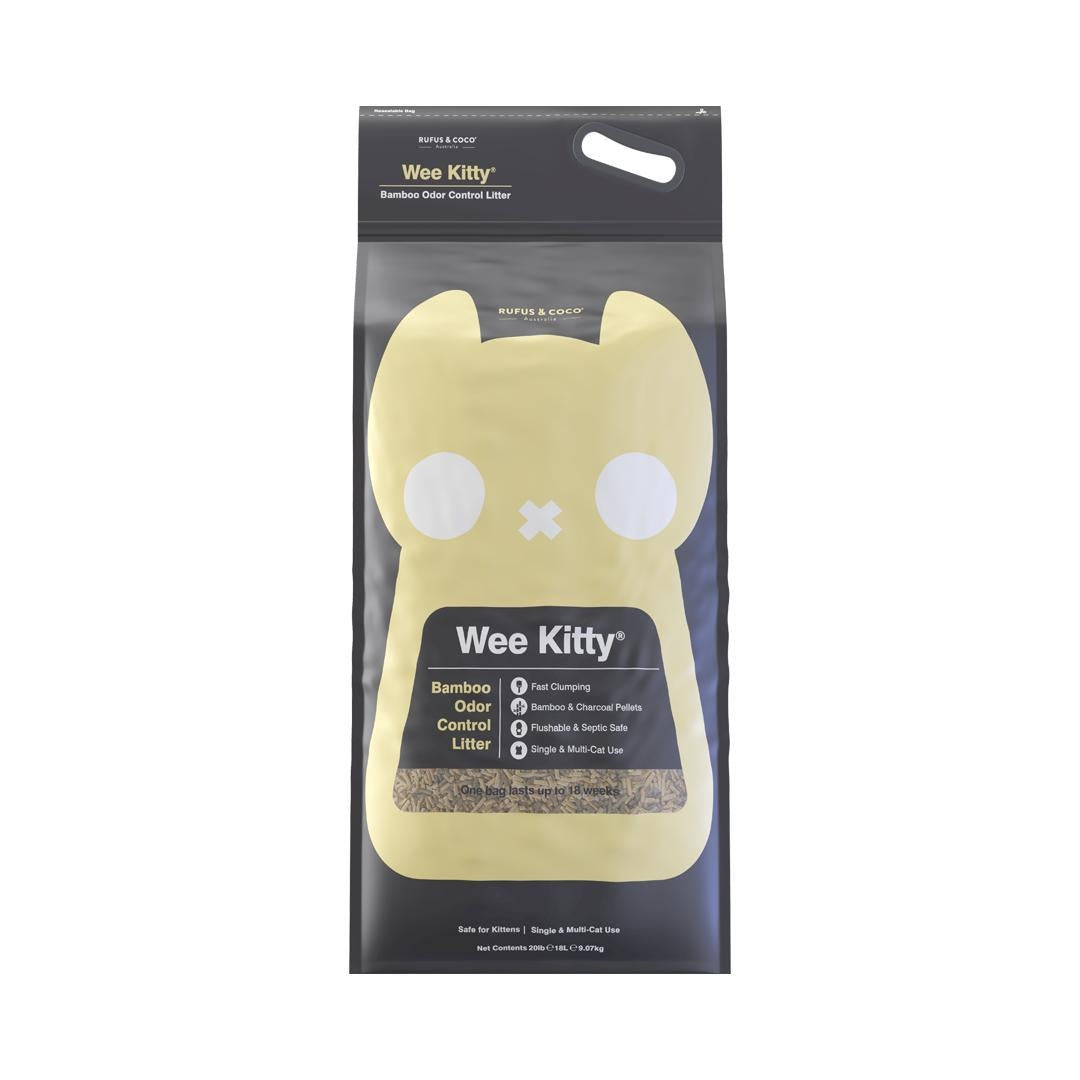 Rufus & Coco Wee Kitty Bamboo Clumping Cat Litter Bundle