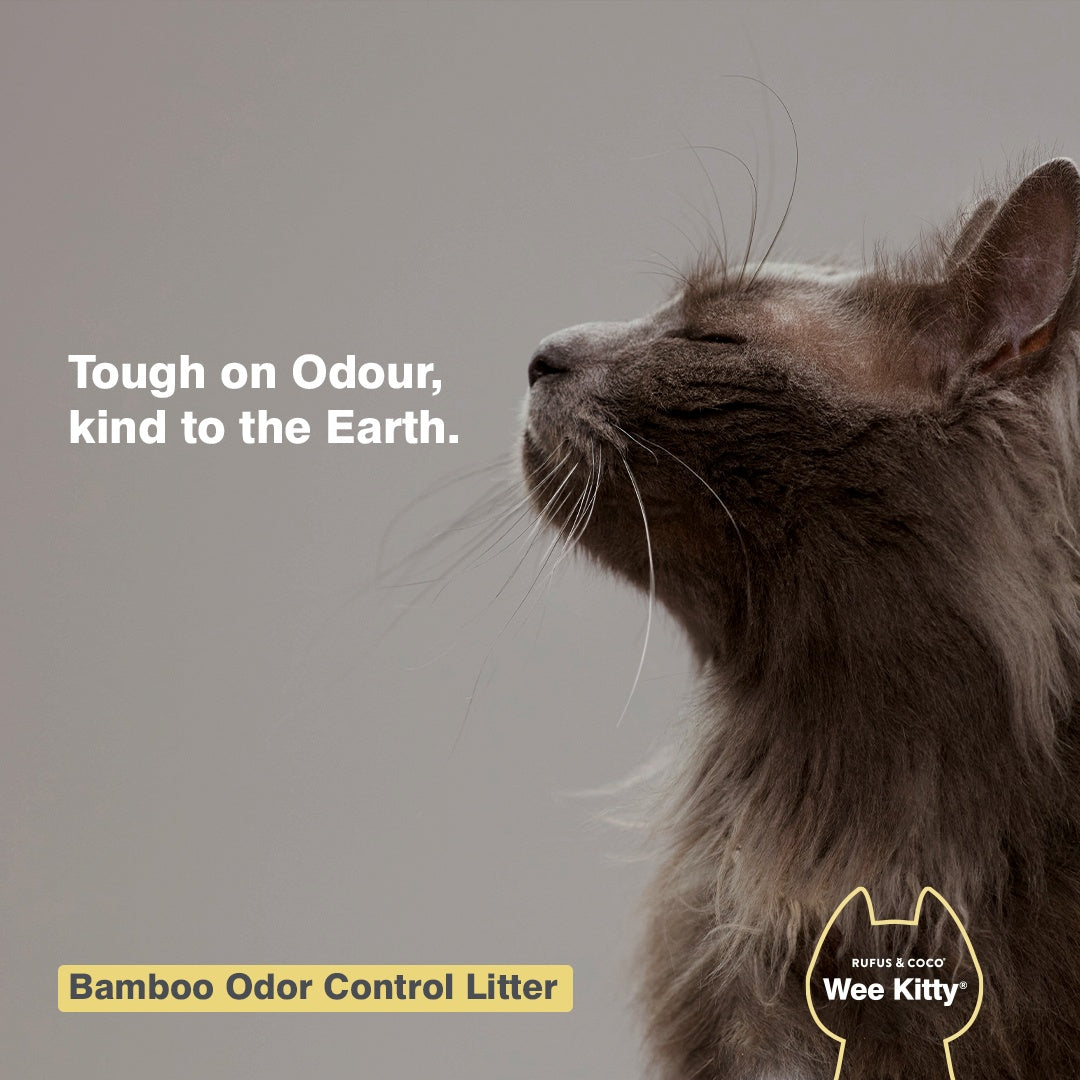 Rufus & Coco Wee Kitty Bamboo Clumping Cat Litter Bundle