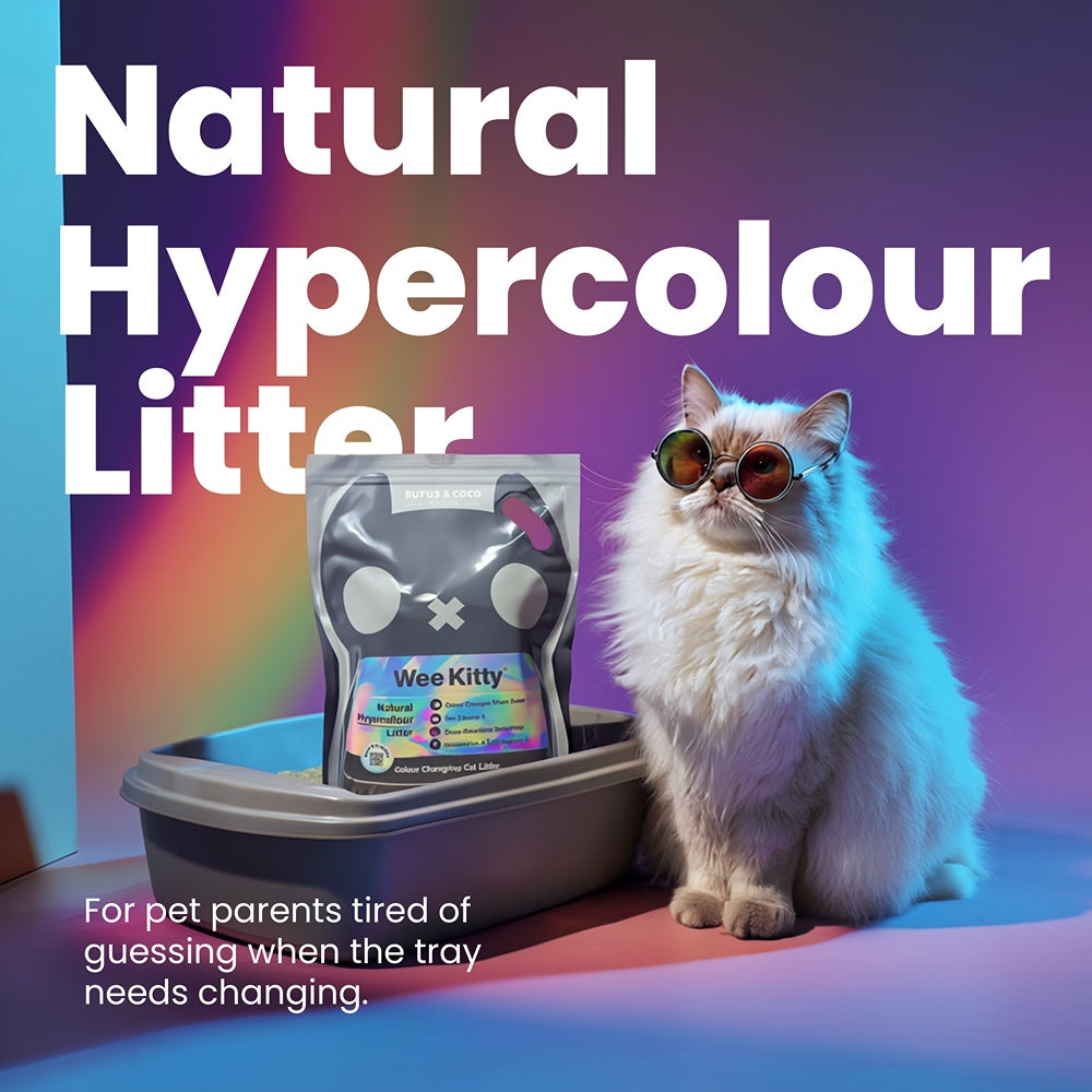 Rufus & Coco Wee Kitty Natural Hypercolour Tofu Clumping Cat Litter Bundle