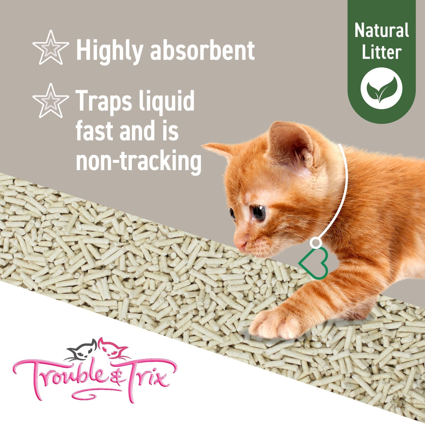Trouble N Trix Natural Clumping Tofu Cat Litter Bundle