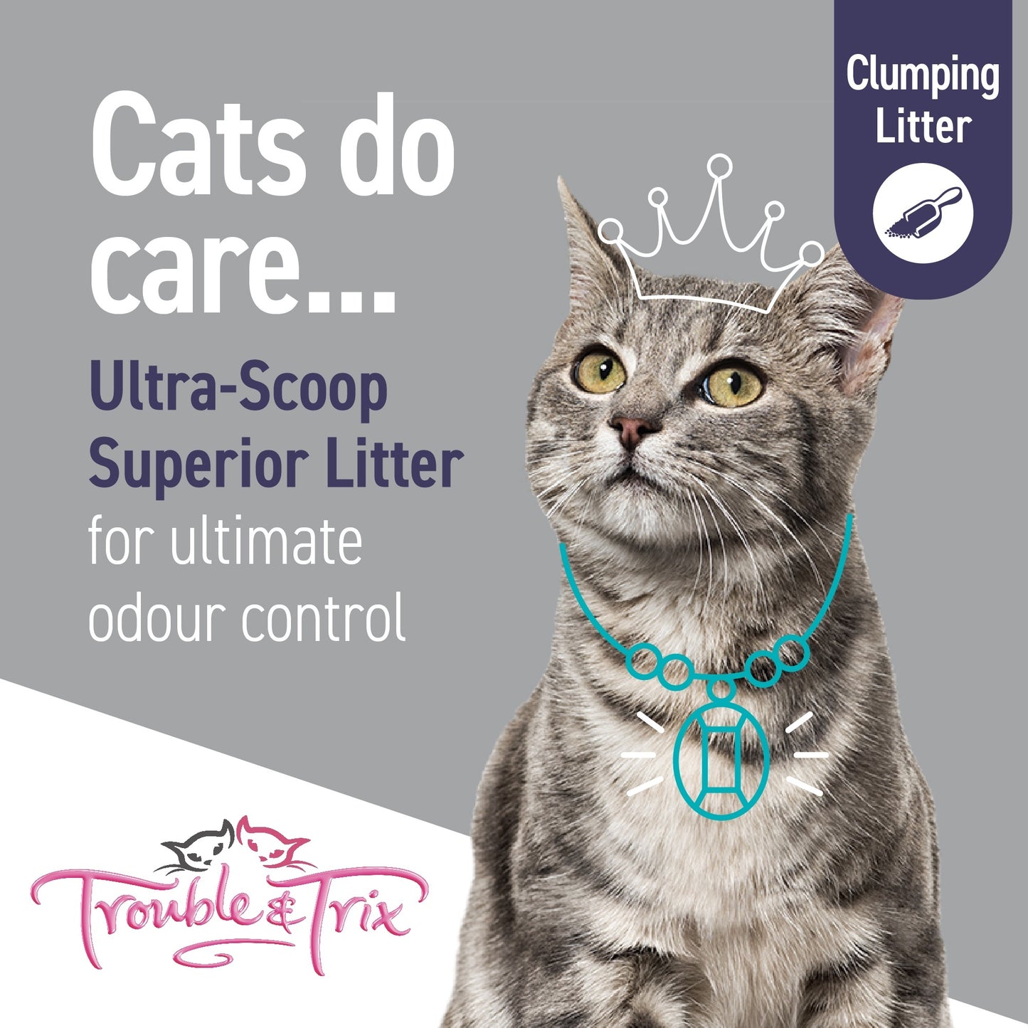 Trouble N Trix Ultra Scoop Clumping Cat Litter Bundle