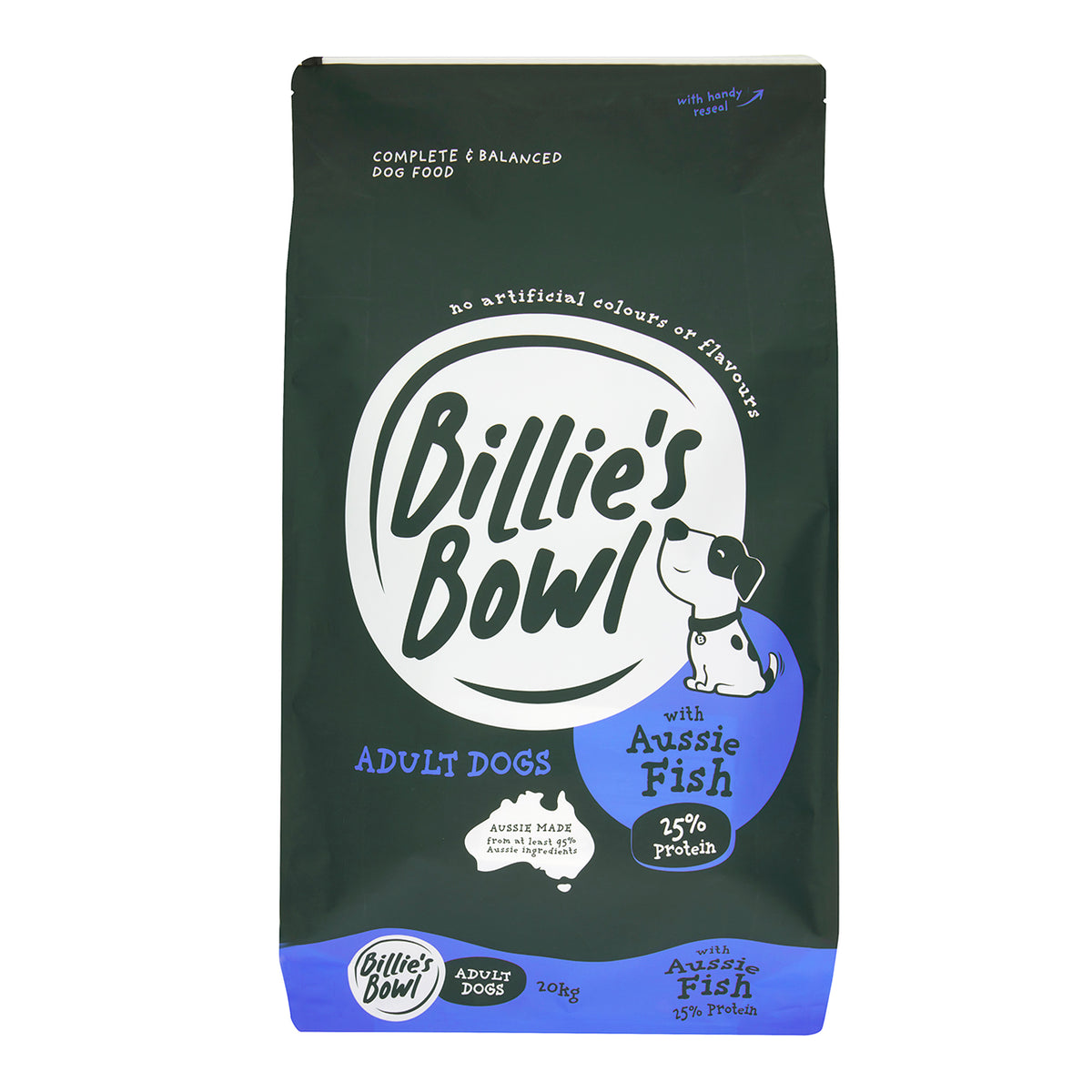 Billie's Bowl Adult with Aussie Fish Dry Dog Food
