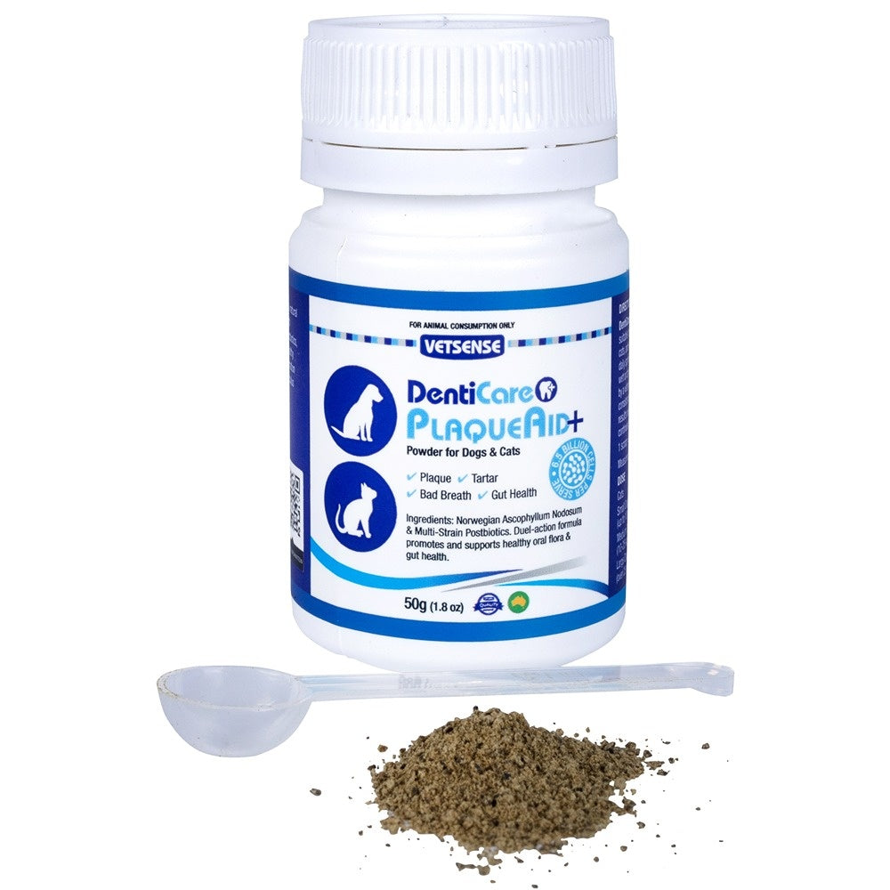 Vetsense DentiCare PlaqueAid+ Dog & Cat Dental Supplement