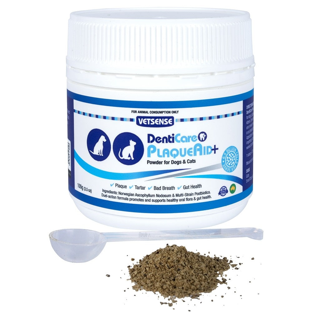 Vetsense DentiCare PlaqueAid+ Dog & Cat Dental Supplement