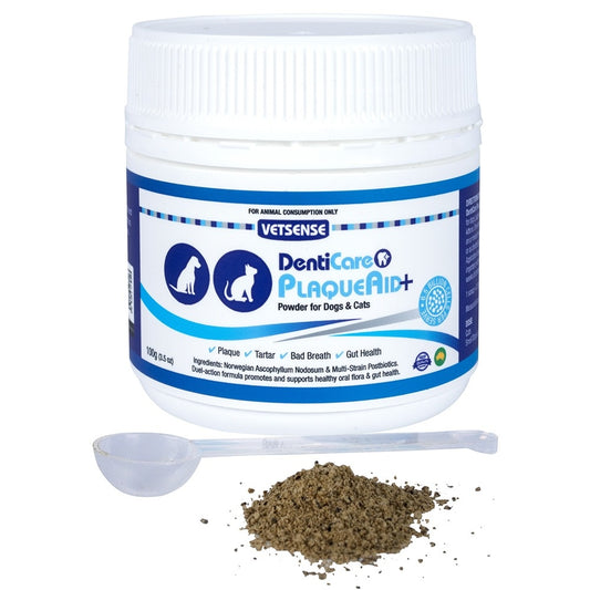 Vetsense DentiCare PlaqueAid+ Dog & Cat Dental Supplement
