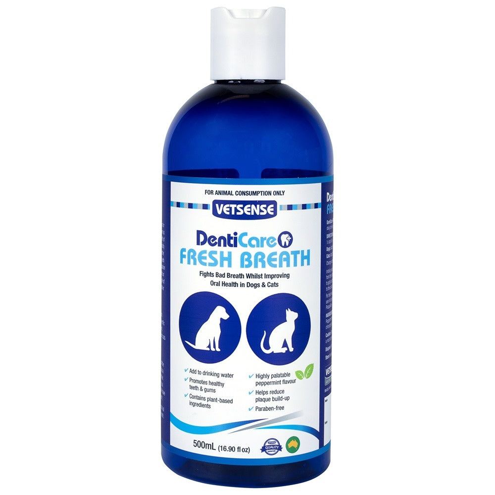 Vetsense DentiCare Fresh Breath Dog & Cat Water Additive
