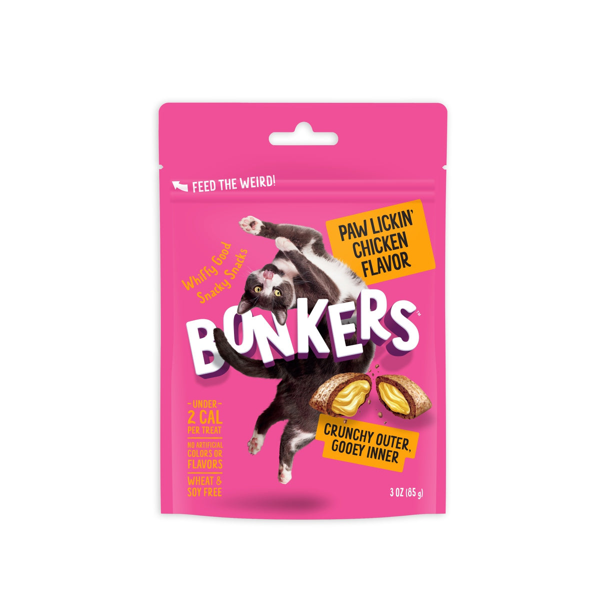 Bonkers Dry Bites Paw Lickin' Chicken Cat Treats