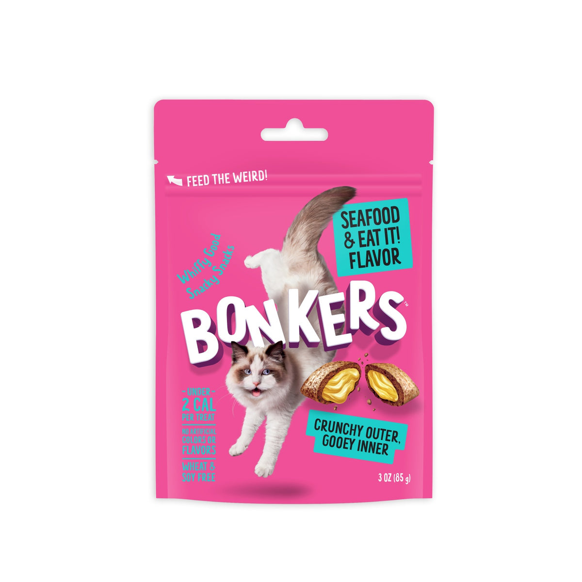 Bonkers Dry Bites Seafood & Eat It Cat Treats