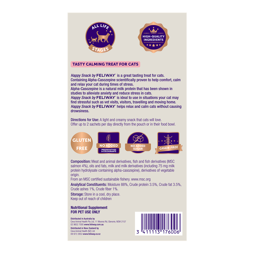 Feliway Happy Snack Calming Salmon Cat Treat