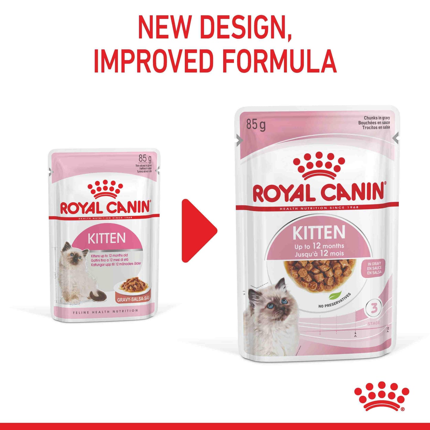 Royal Canin Instinctive Kitten In Gravy Wet Cat Food