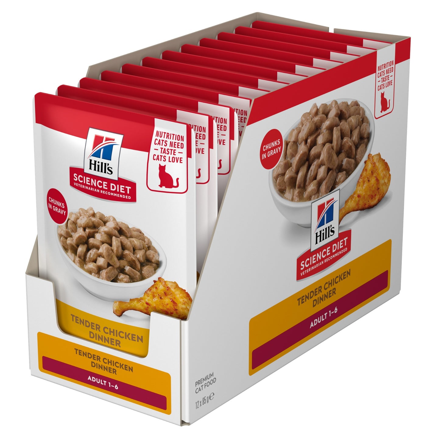 Hill's Science Diet Adult Chicken Pouches Wet Cat Food