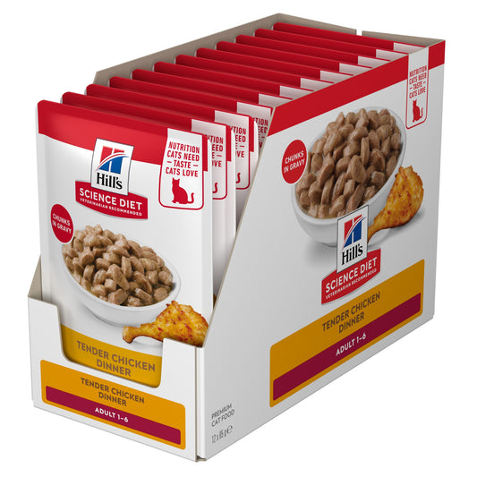 Hill's Science Diet Adult Chicken Pouches Wet Cat Food