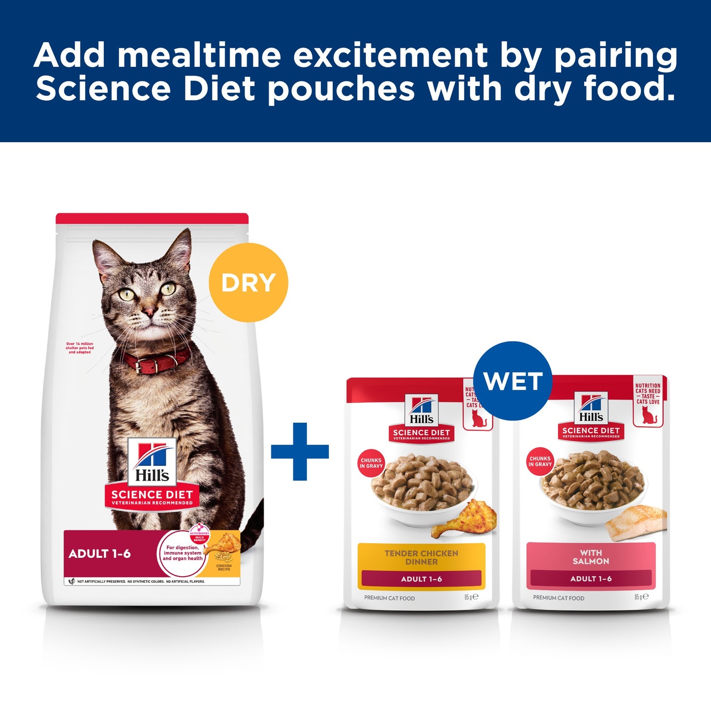 Hill's Science Diet Adult Chicken Pouches Wet Cat Food