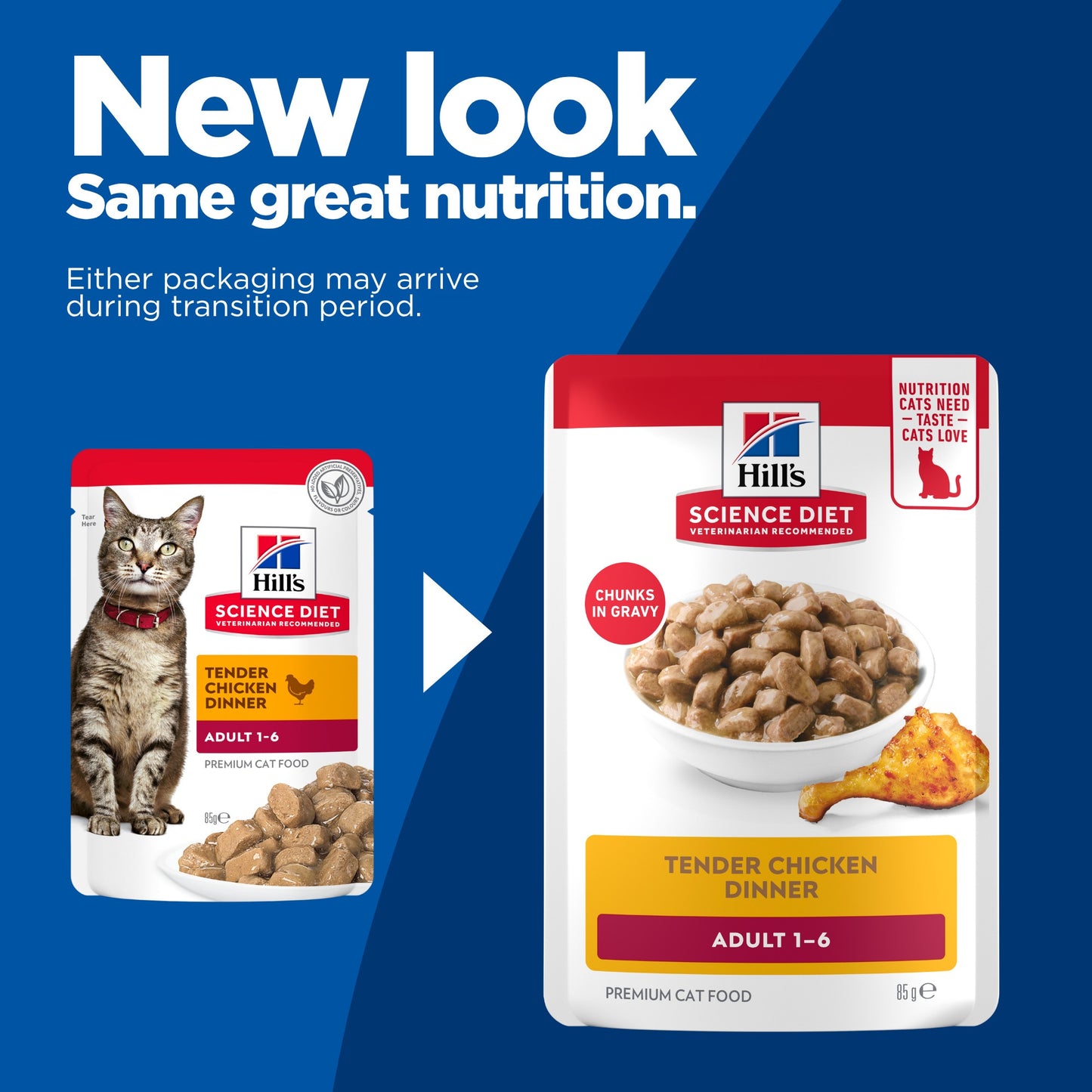 Hill's Science Diet Adult Chicken Pouches Wet Cat Food