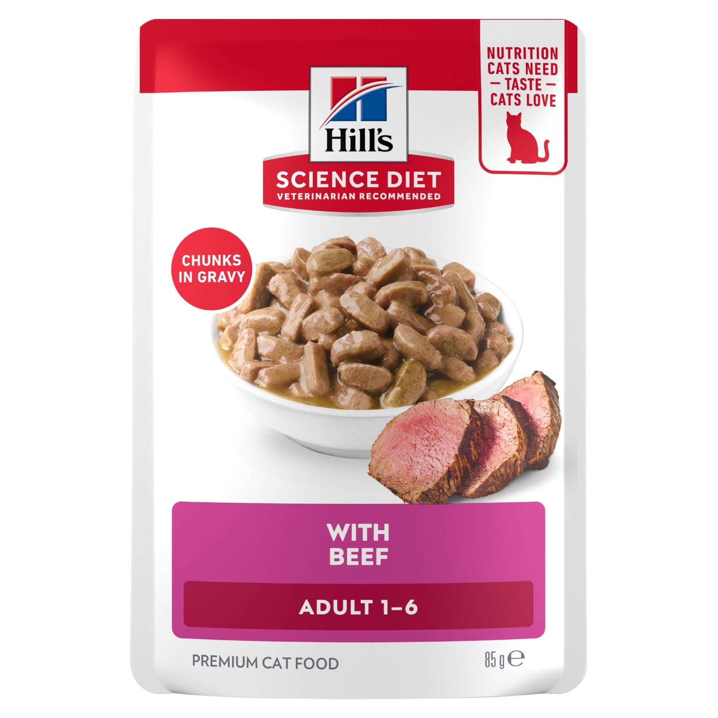 Hill's Science Diet Adult Beef Wet Cat Food