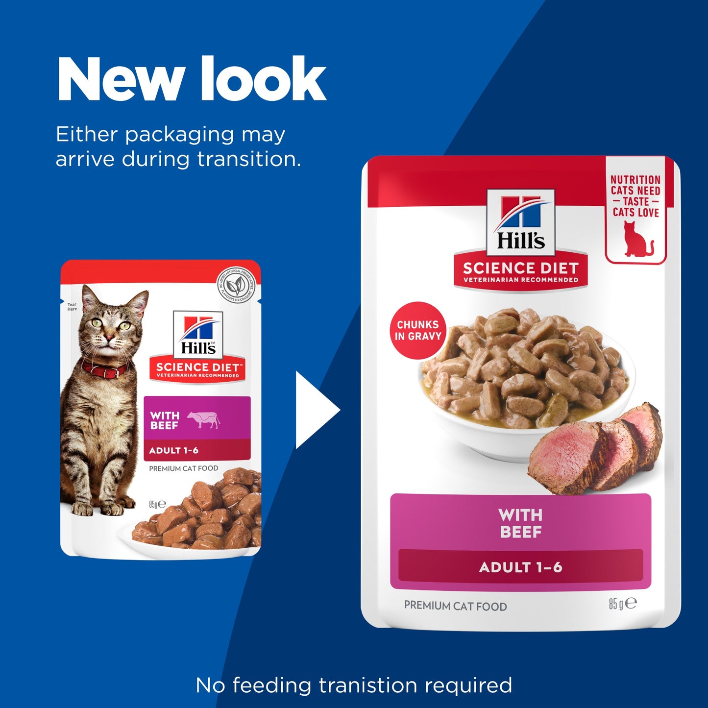 Hill's Science Diet Adult Beef Wet Cat Food