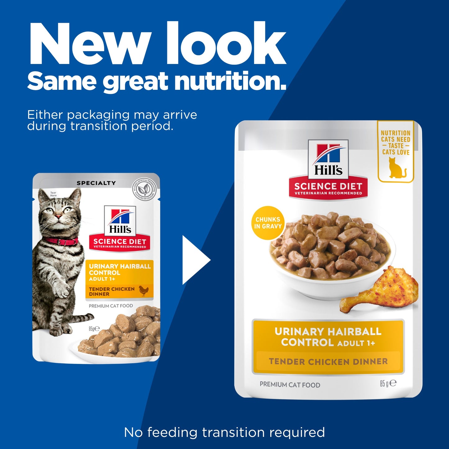 Hill's Science Diet Urinary Hairball Control Adult Chicken Wet Cat Food