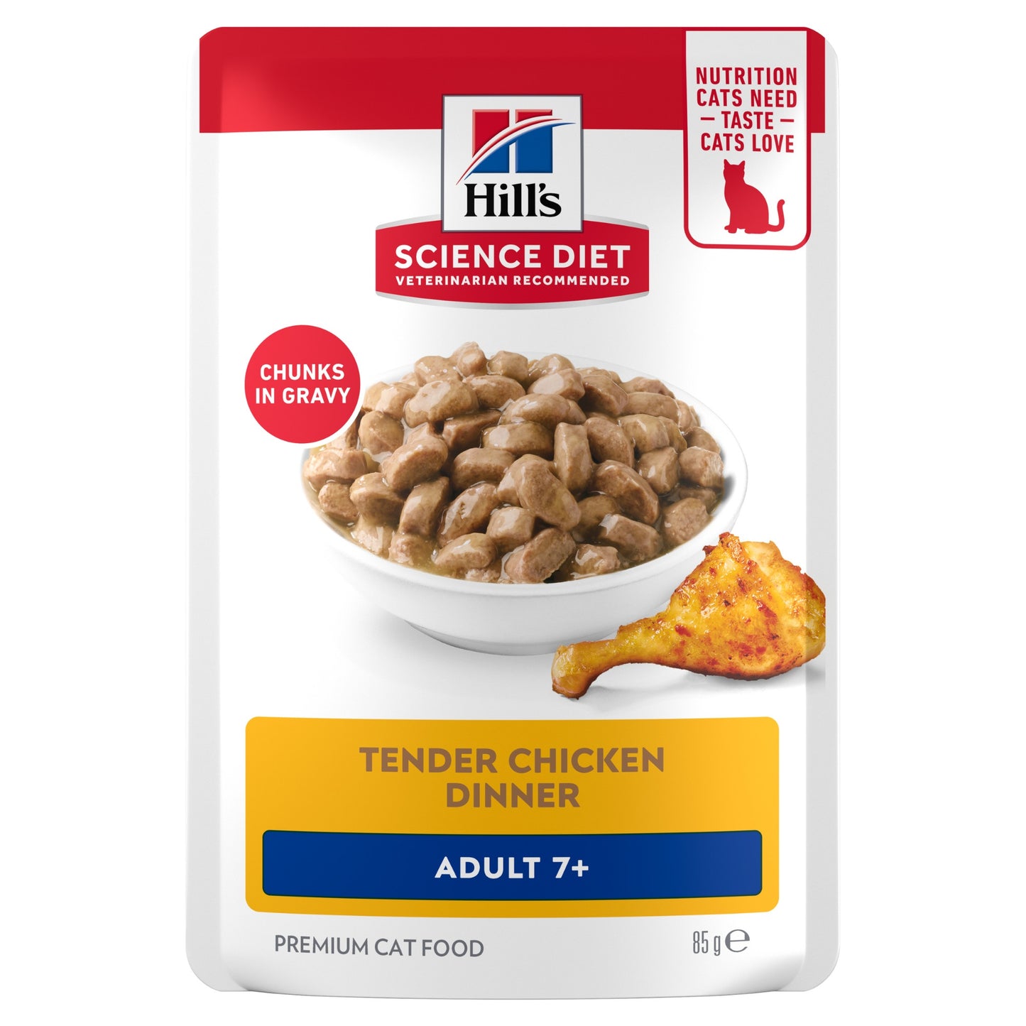 Hill's Science Diet 7+ Adult Chicken Pouches Wet Cat Food
