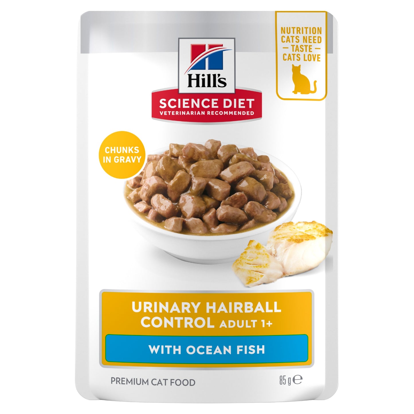 Hill's Science Diet Urinary Hairball Control Adult Ocean Fish Pouches Wet Cat Food