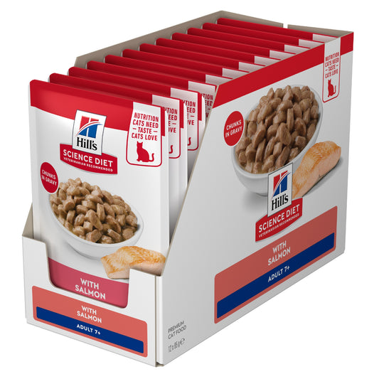 Hill's Science Diet 7+ Adult Ocean Fish Pouches Wet Cat Food