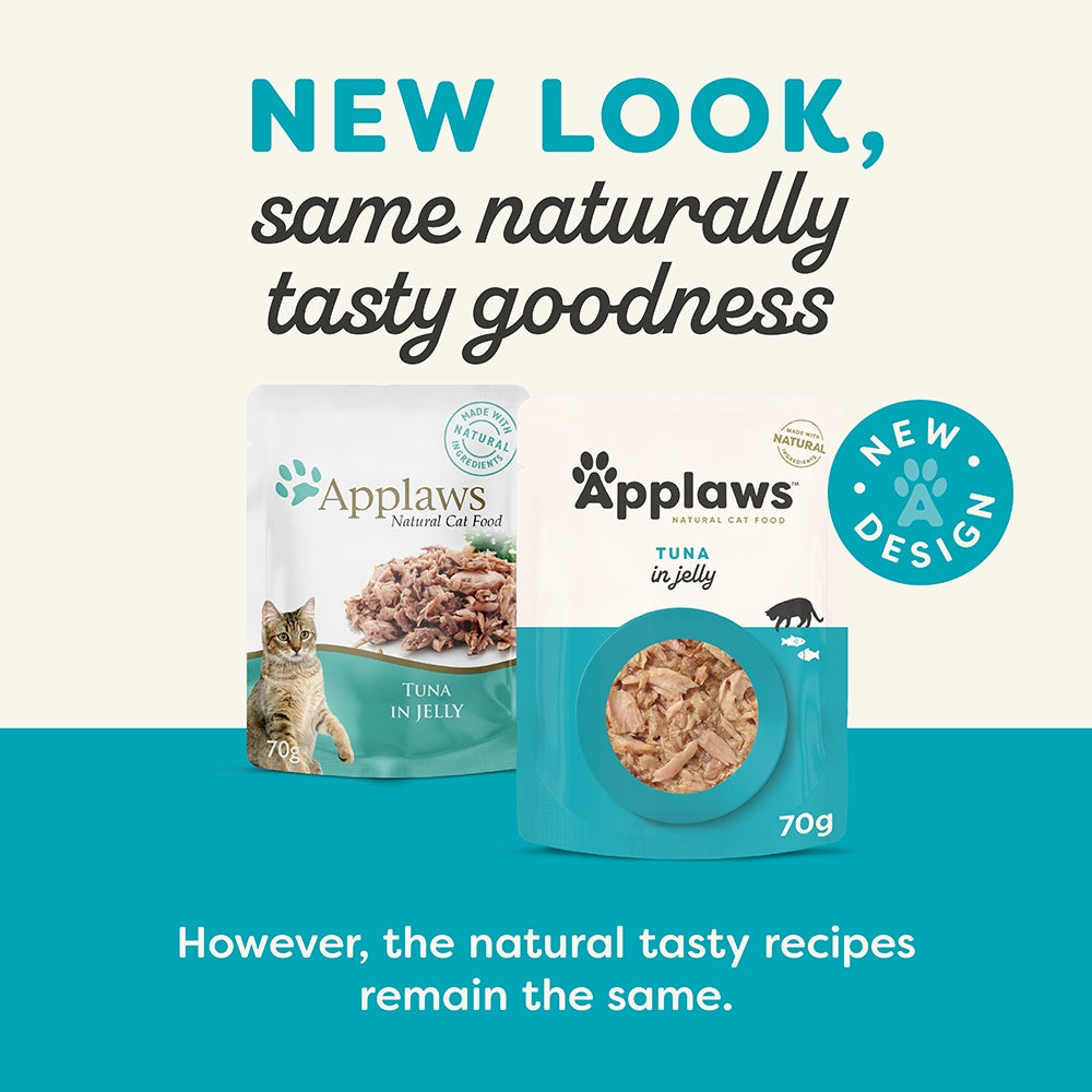 Applaws Natural Tuna Wholemeat in Jelly Pouch Wet Cat Food