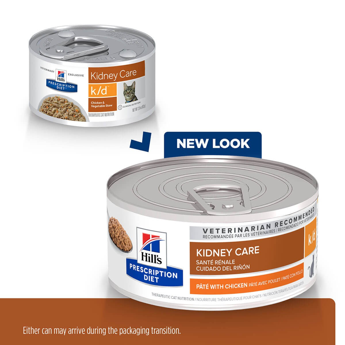 Hill's Prescription Diet K/D Kidney Care Pate With Chicken Wet Cat Food