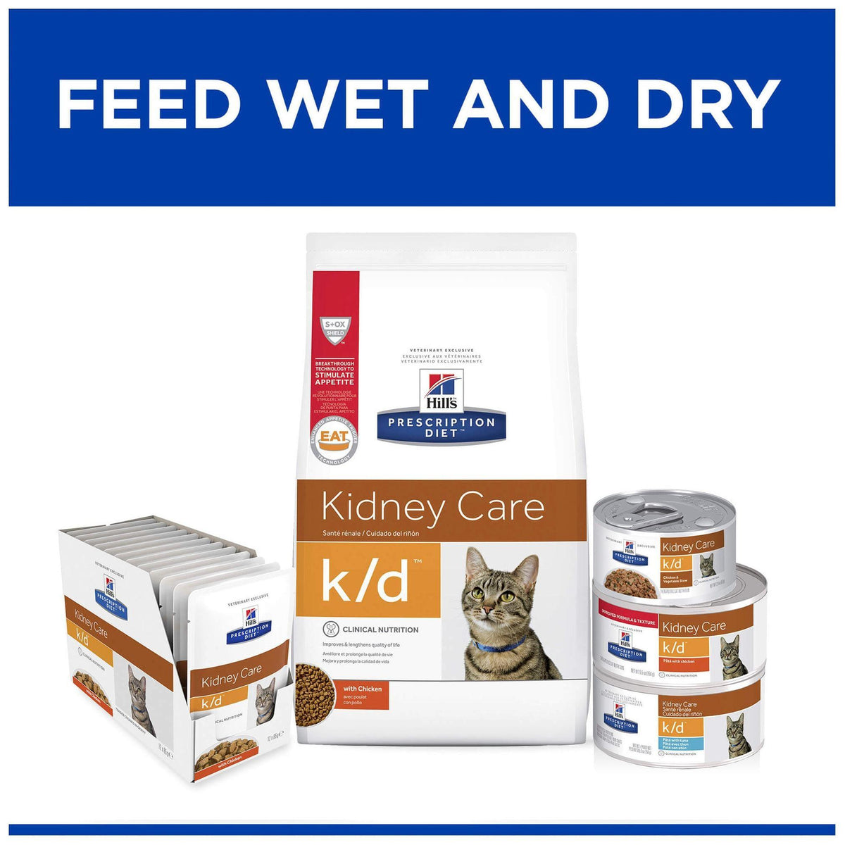 Hill's Prescription Diet K/D Kidney Care Salmon Wet Cat Food