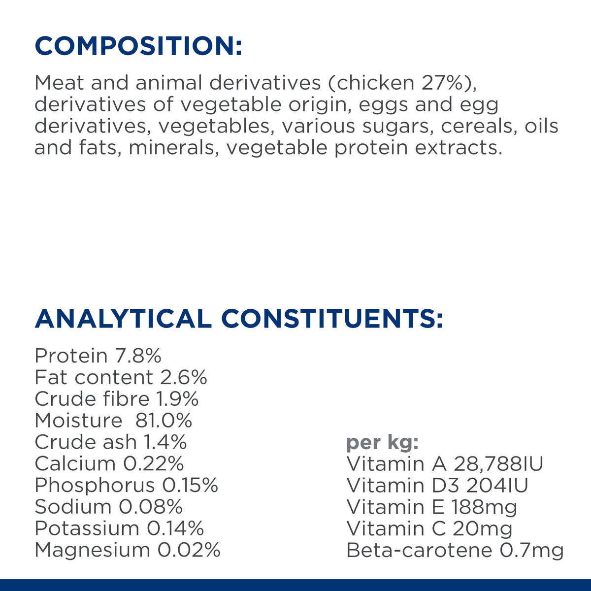 Hill's Prescription Diet Metabolic Weight Management Chicken Wet Cat Food