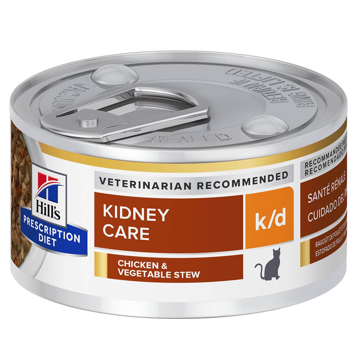 Hill's Prescription Diet K/D Kidney Care Chicken & Vegetable Stew Wet Cat Food