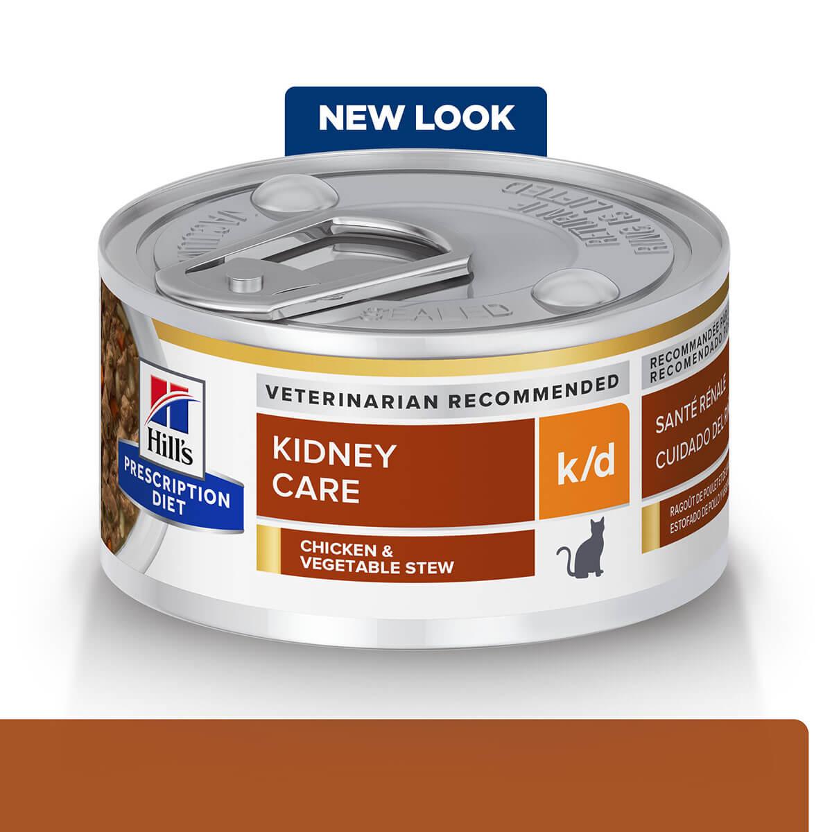 Hill's Prescription Diet K/D Kidney Care Chicken & Vegetable Stew Wet Cat Food