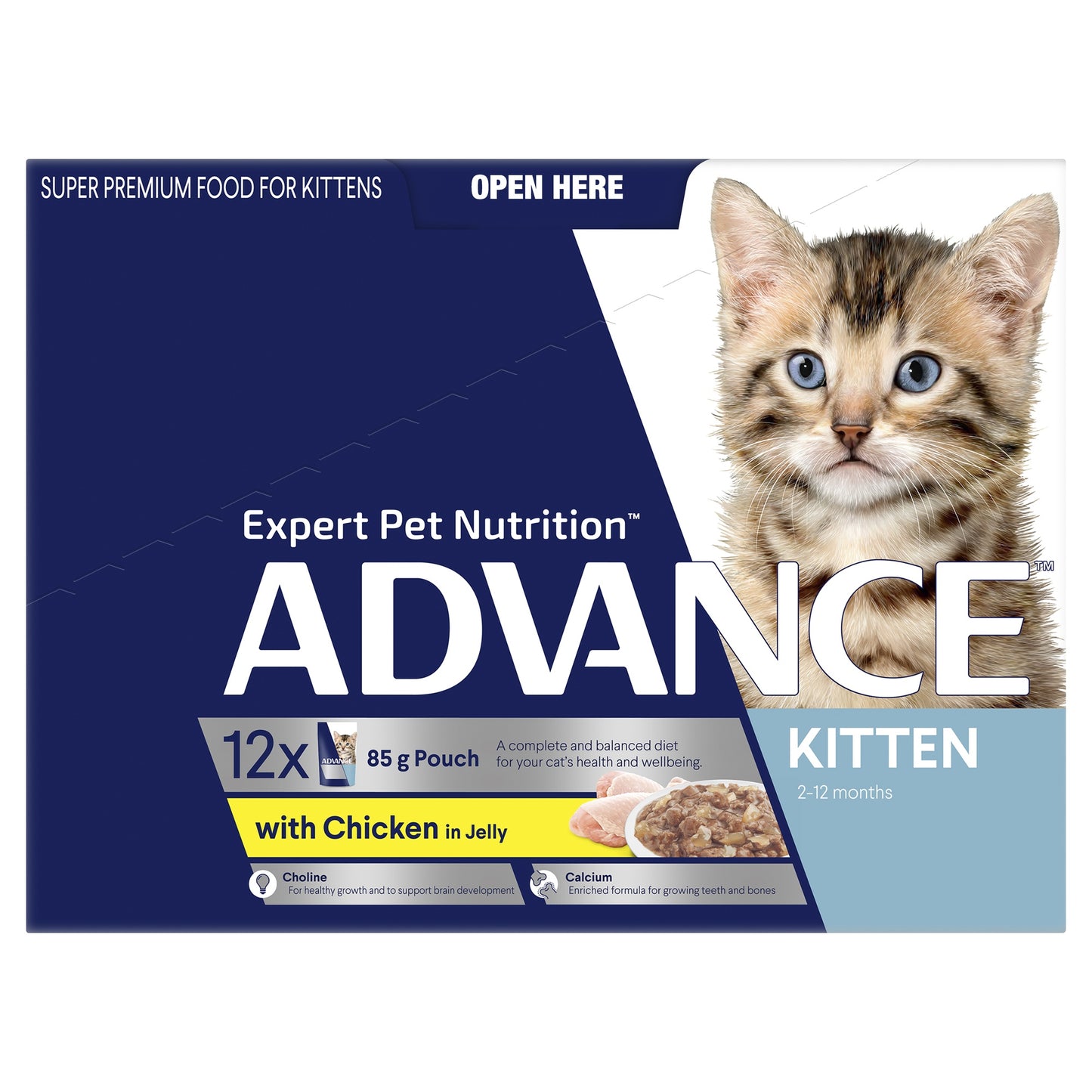 Advance Kitten Chicken in Jelly Wet Cat Food