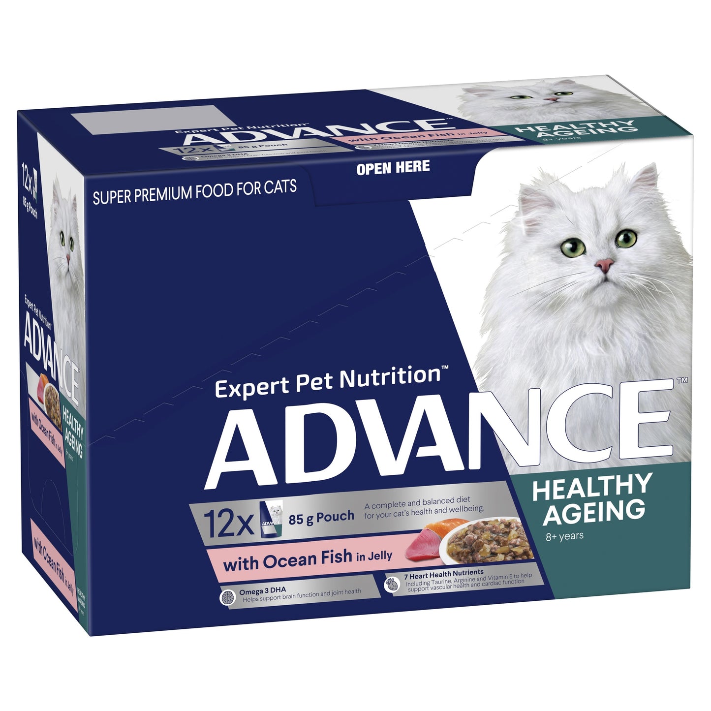 Advance Senior Healthy Ageing Ocean Fish in Jelly Wet Cat Food