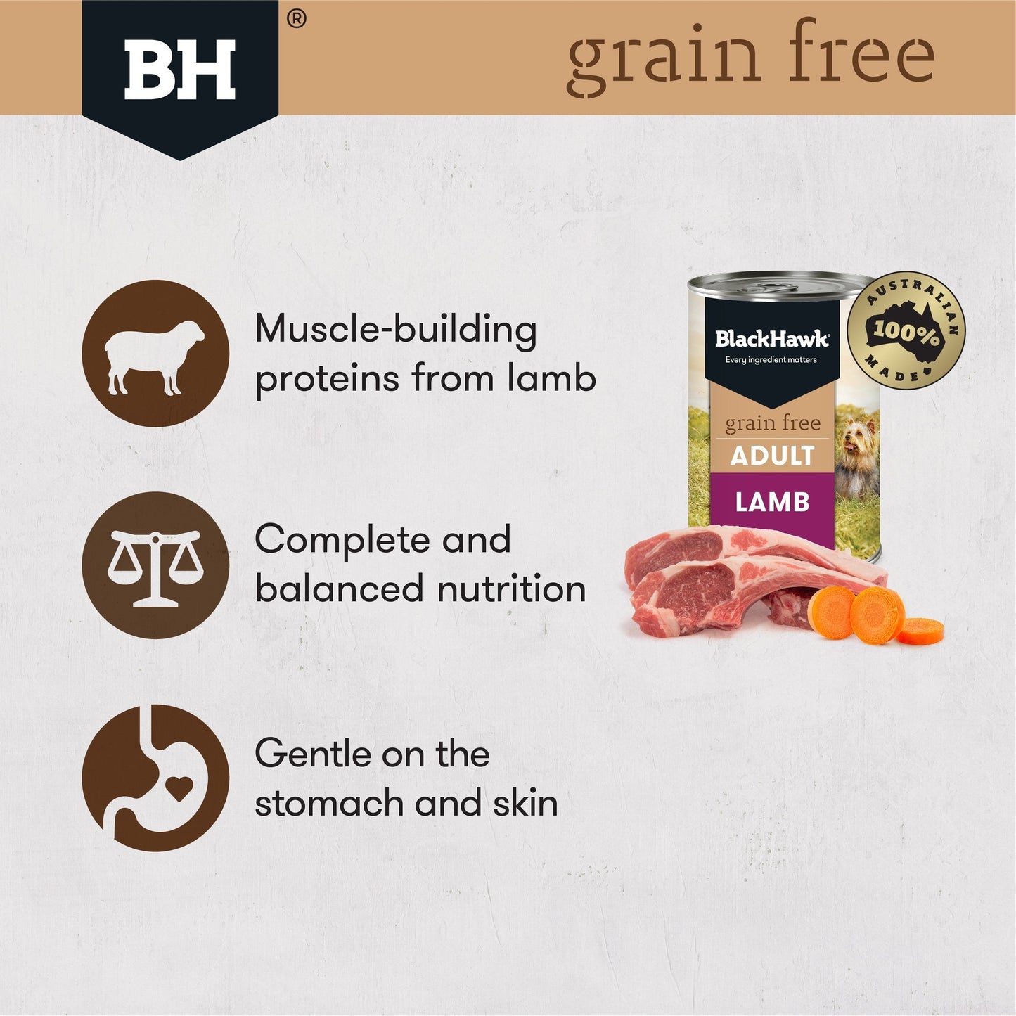 Black Hawk Grain Free Adult Lamb Wet Dog Food