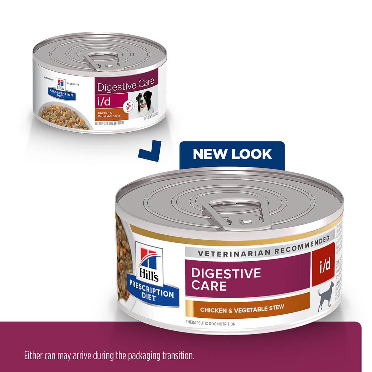 Hill's Prescription Diet I/D Digestive Care Chicken & Vegetable Stew Wet Dog Food