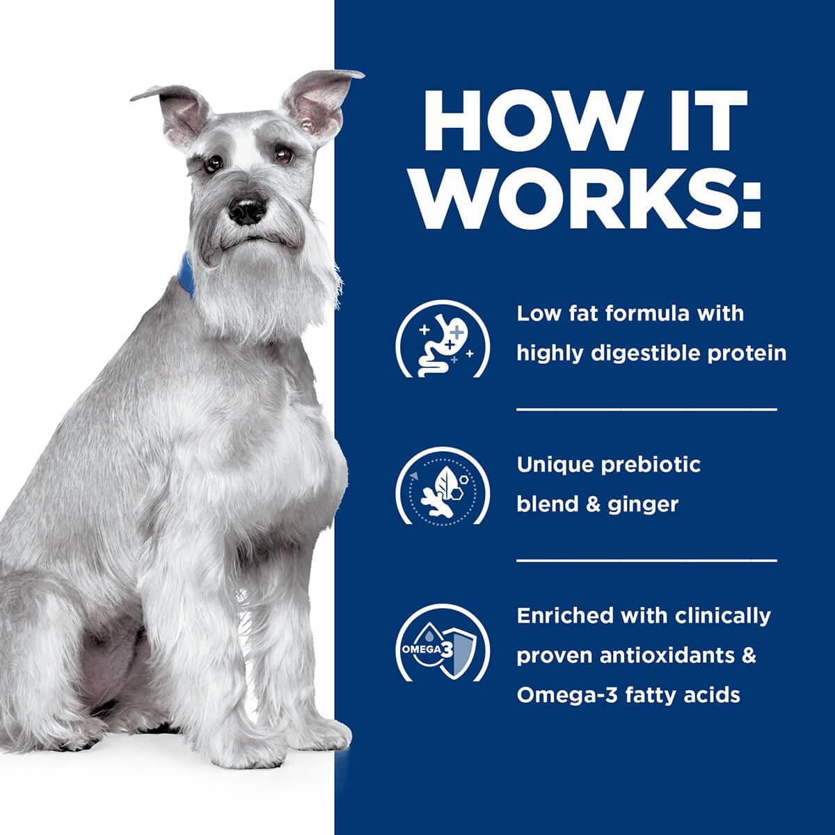Hill's Prescription Diet I/D Digestive Care Rice, Chicken & Vegetable Stew Low Fat Wet Dog Food