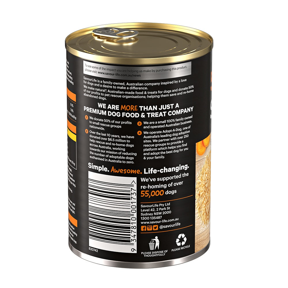 SavourLife Essentials Chicken with Vegetables & Rice Wet Dog Food 400g