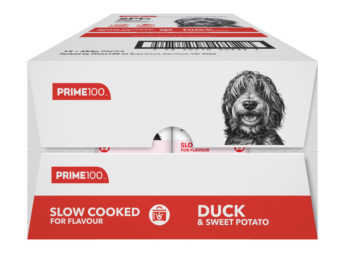 Prime100 SPD Slow Cooked Duck & Sweet Potato Wet Dog Food