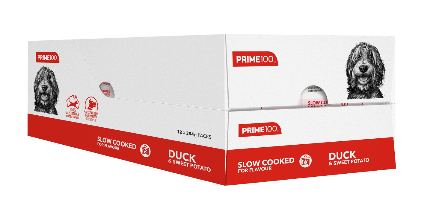 Prime100 SPD Slow Cooked Duck & Sweet Potato Wet Dog Food