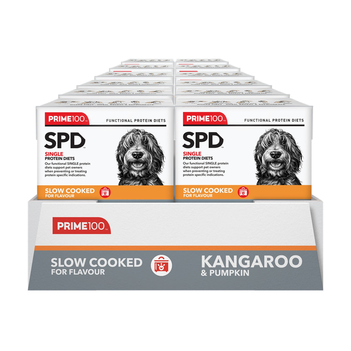 Prime100 SPD Slow Cooked Kangaroo & Pumpkin Wet Dog Food
