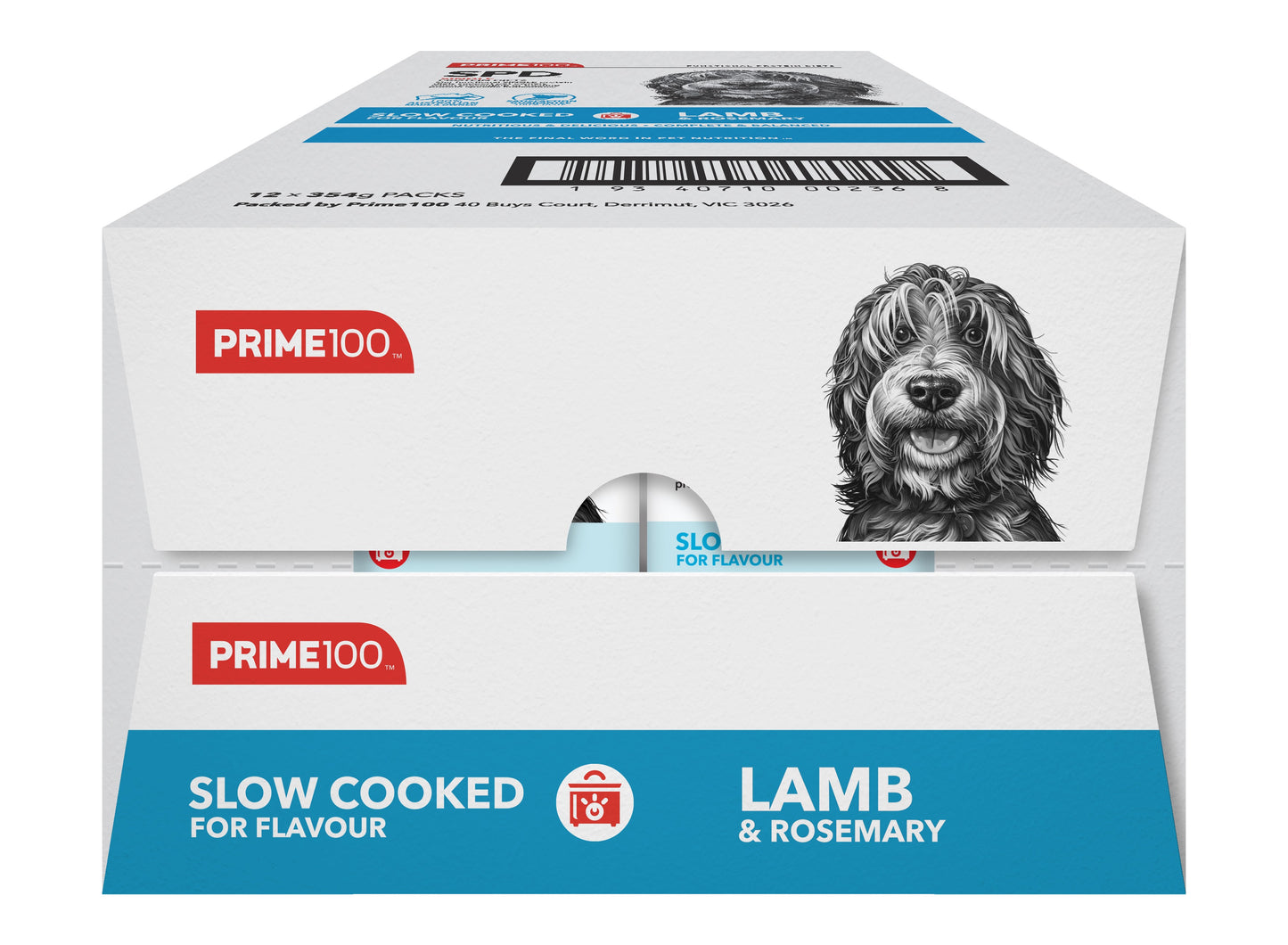 Prime100 SPD Slow Cooked Lamb & Rosemary Wet Dog Food