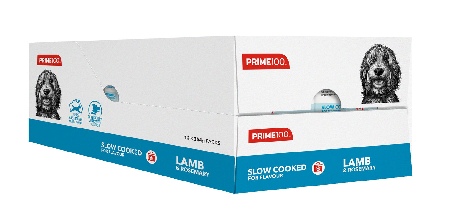 Prime100 SPD Slow Cooked Lamb & Rosemary Wet Dog Food