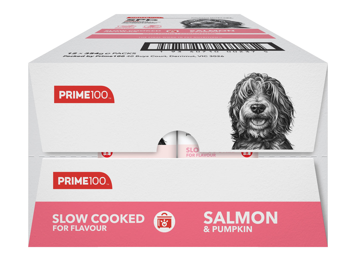 Prime100 SPD Slow Cooked Salmon & Pumpkin Wet Dog Food