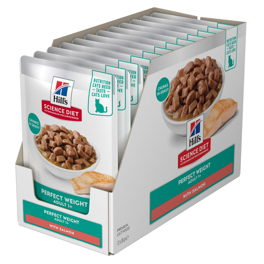 Hill's Science Diet Perfect Weight Adult Salmon Wet Cat Food