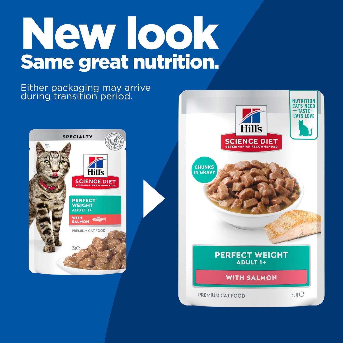 Hill's Science Diet Perfect Weight Adult Salmon Wet Cat Food
