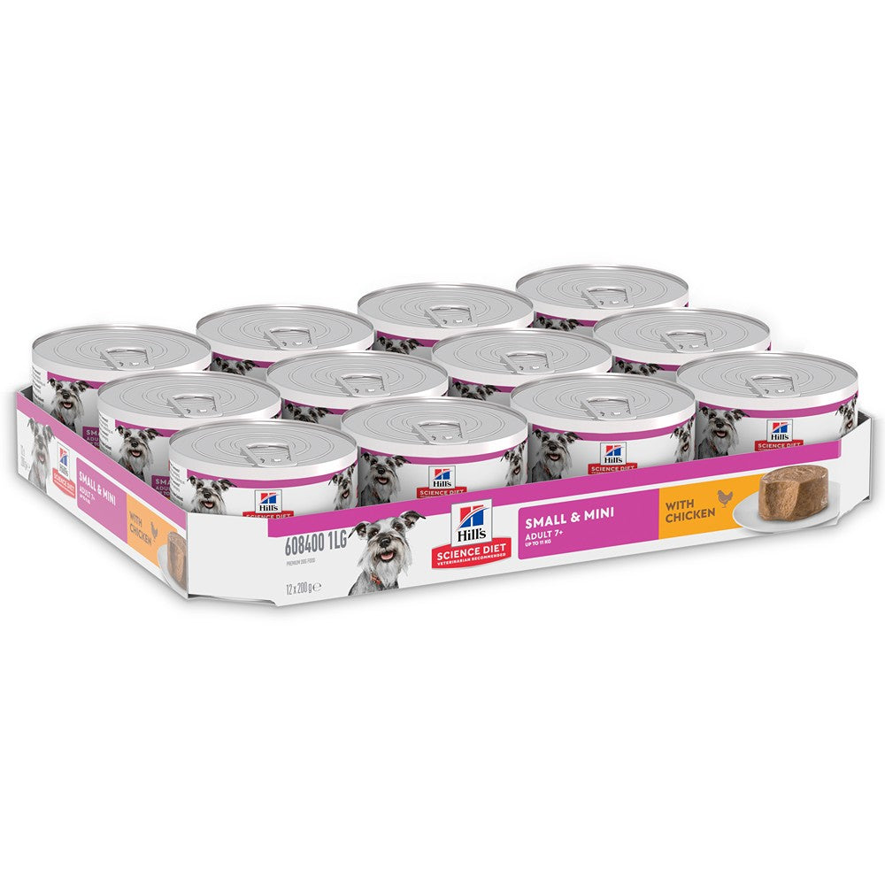 Hill's Science Diet Adult 7+ Senior Small & Mini with Chicken Canned Wet Dog Food