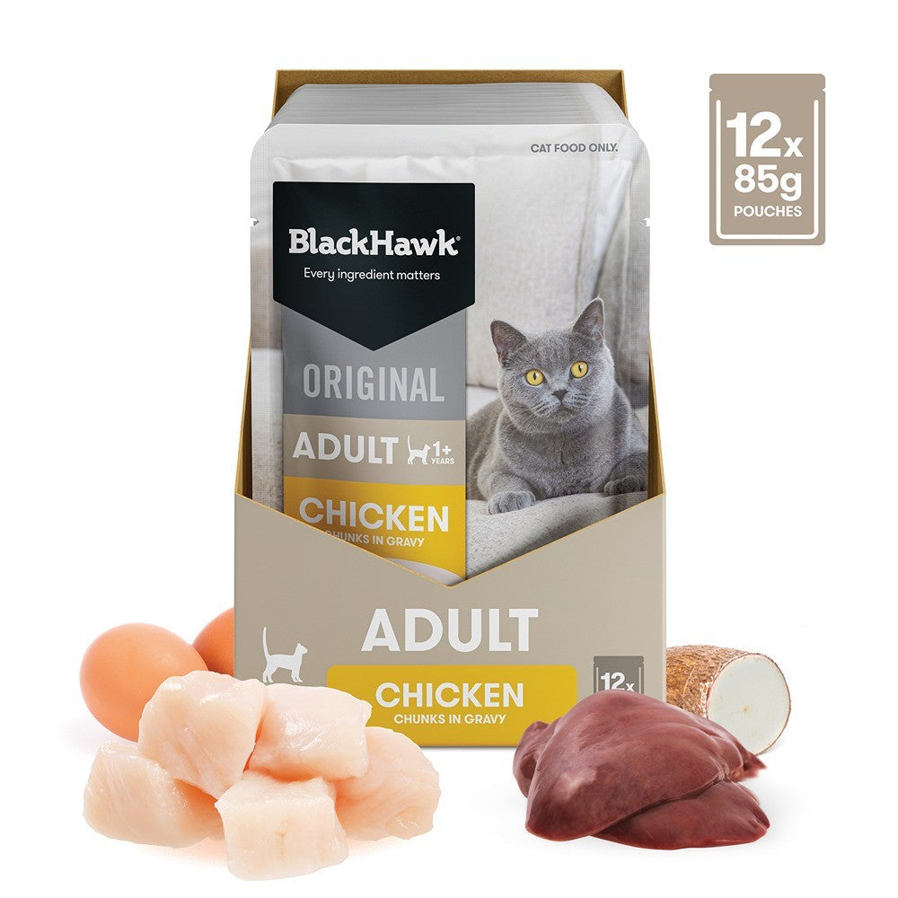 Black Hawk Original Chicken in Gravy Wet Cat Food