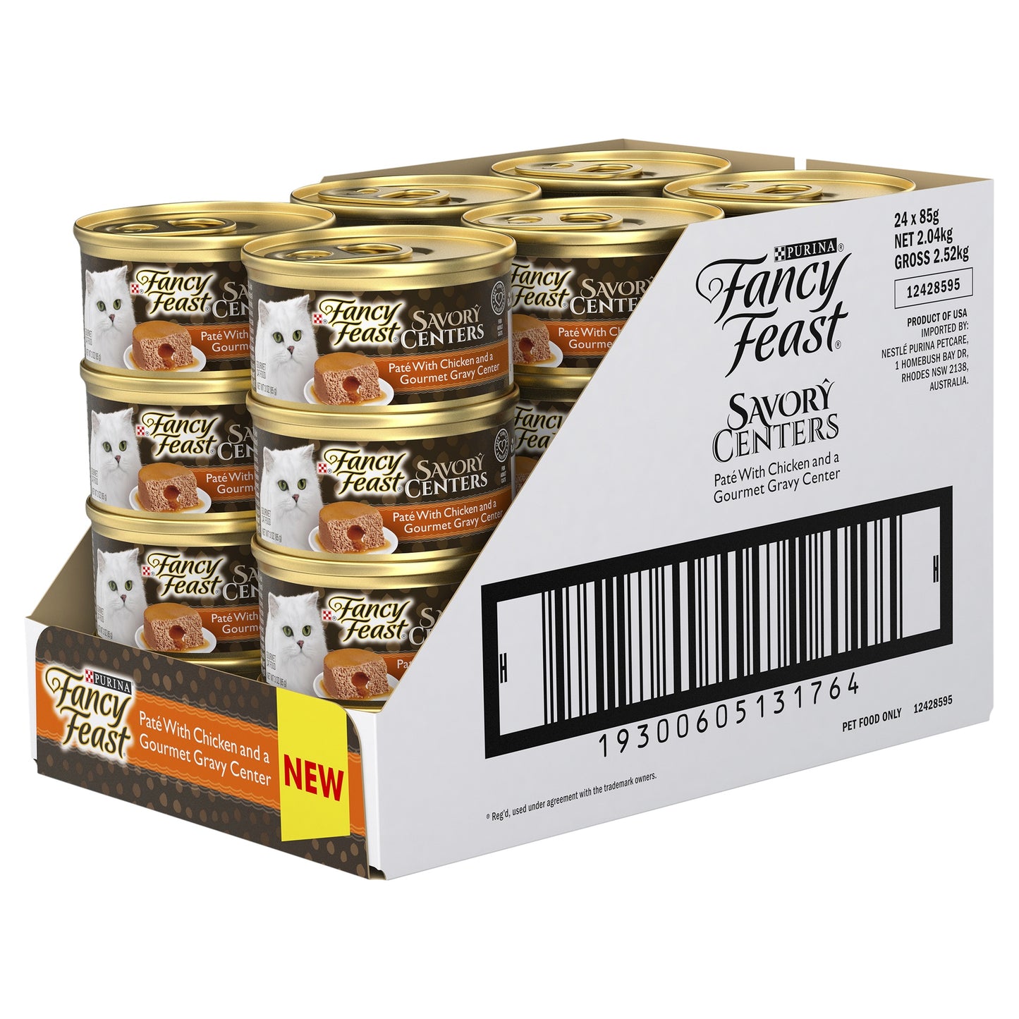 Fancy Feast Savory Centers Pate with Chicken Gourmet Gravy Center Wet Cat Food 85g