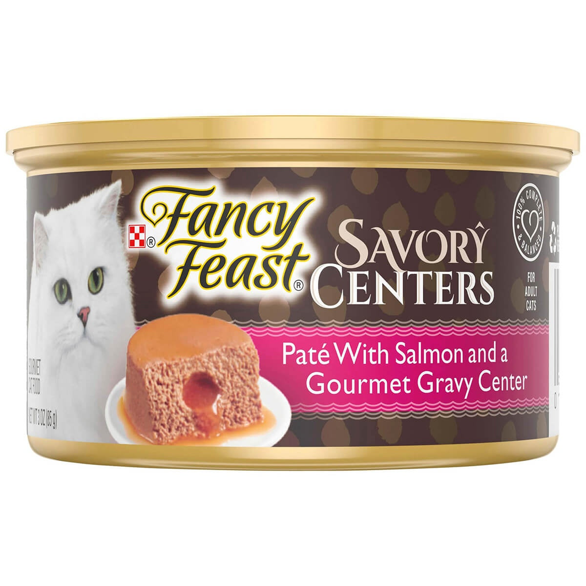 Fancy Feast Savory Centers Pate with Salmon & Gourmet Gravy Center Wet Cat Food 85g