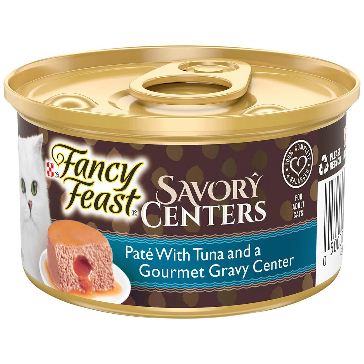 Fancy Feast Savory Centers Pate with Tuna & Gourmet Gravy Center Wet Cat Food 85g